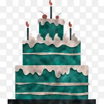 生日蛋糕 蛋糕装饰 糖糊