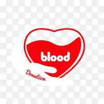 世界献血日 标志 线条