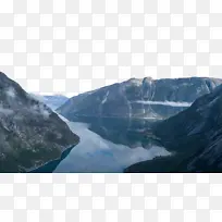 冰川湖 峡湾 冰川