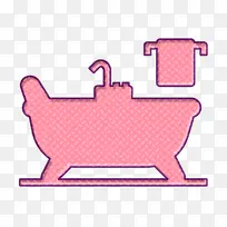 家居装饰图标 浴缸图标 浴室图标