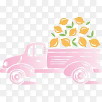 柠檬卡车 秋天 水果