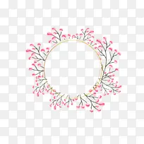 花卉设计 花环 圆圈