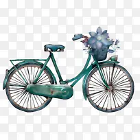 自行车 艺术自行车 绘画