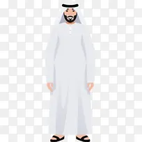 阿拉伯标志 长袍 袖子