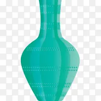 阿拉伯符号 花瓶 绿松石