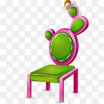 椅子 绿色的 桌子