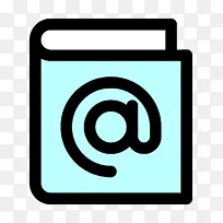 地址簿图标 议程图标 电子邮件图标