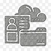 隐私图标 存储图标 云服务图标