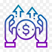 个人财富图标 金融技术图标 省钱图标