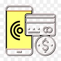 在线支付图标 金融技术图标 商业