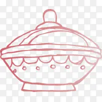 线条艺术 剪影 篮子绘画