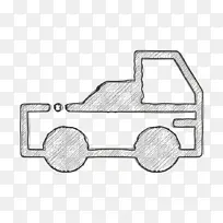 汽车图标 物流配送图标 卡车图标