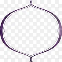 椭圆形框架 紫色 线条