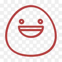 微笑图标 表情符号 微笑