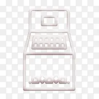 冰箱图标 家用电器图标 家具和家用图标