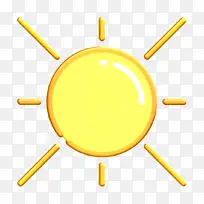夏季图标 太阳图标 颜色