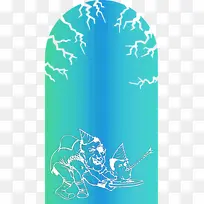 万圣节快乐 水彩画 颜料