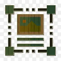 响应设计图标 调整大小图标 裁剪图标