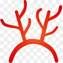 圣诞标志 驯鹿 鹿角