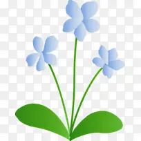 紫罗兰花 植物茎 花