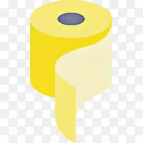 卫生纸 圆筒 黄色