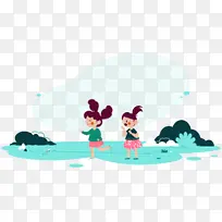 后院游戏 孩子们玩耍 孩子们