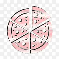 意大利图标 披萨图标 食物图标
