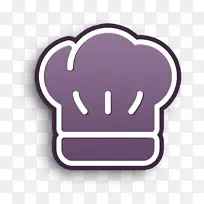 厨房图标 厨师图标 紫罗兰色