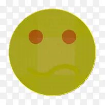 困惑图标 表情符号集图标 面部图标