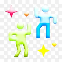 派对图标 团体图标 舞蹈图标
