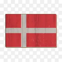国际旗帜图标 木纹 红色