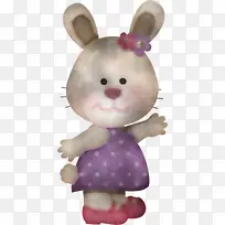 复活节兔子 填充玩具 兔子