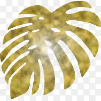 热带树叶 黄铜