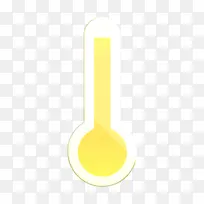 天气图标 温度计图标 黄色