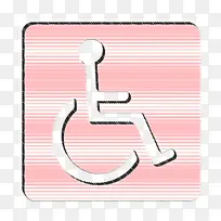标志图标 残疾人图标 界面和网络图标