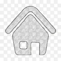 网络图标 家庭图标 图纸