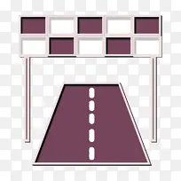 旗帜图标 体育图标 赛车图标