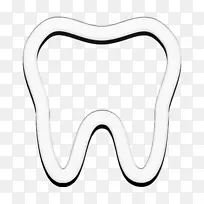 牙齿图标 牙科学 牙齿美白