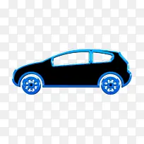 汽车图标 交通图标 紧凑型汽车
