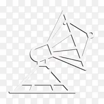 雷达图标 太空图标 黑白