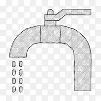 建筑图标 水图标 水龙头图标