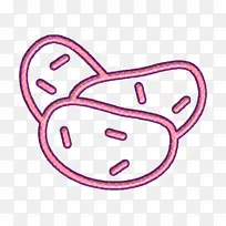 土豆图标 美食图标 商标