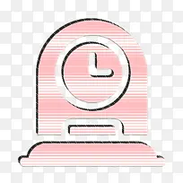 时钟图标 家居装饰图标 木制图标