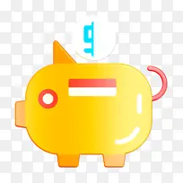 保存图标 存钱罐图标 商业和金融图标