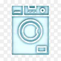 家用电器图标 家具和家用电器图标 洗衣机图标