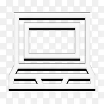 笔记本电脑图标 博客影响者要素图标 相框
