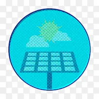 太阳能电池板图标 能源和电力图标 能源