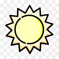 太阳图标 夏天图标 阳光图标