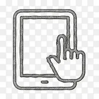 手势图标 平板电脑图标 仪表