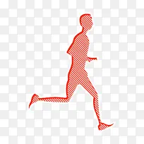 跑步图标 健康和健身图标 运动图标